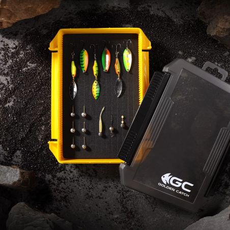 Golden Catch Lure Case Foam Double Lock LC-2015F