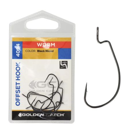 Golden Catch Offset Hook Worm 4094BN