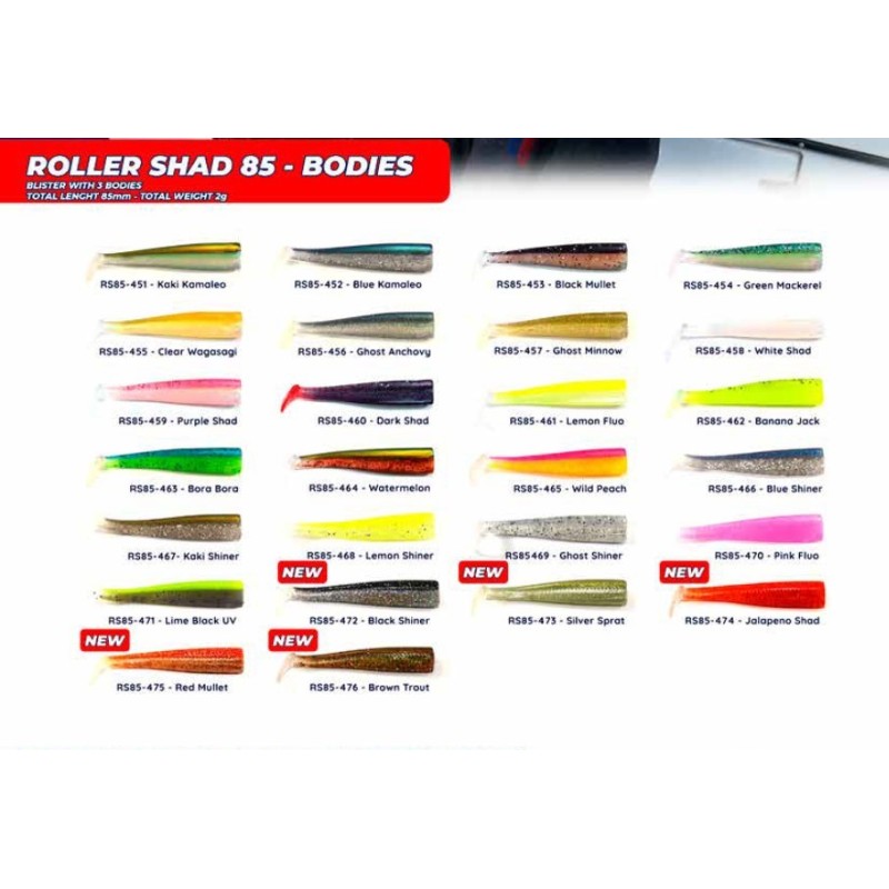 Roller Shad 85 3x Bodies