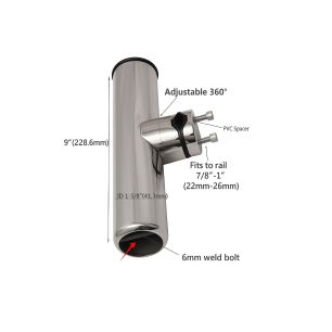 316 Paslanmaz Çelik 25mm Vardevela Tipi Kamışlık
