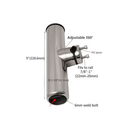 316 Paslanmaz Çelik 25mm Vardevela Tipi Kamışlık