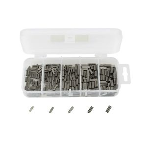 Double Steel Crimps (60 pieces each of 0.8/1.0/1.2/1.4/1.6mm)