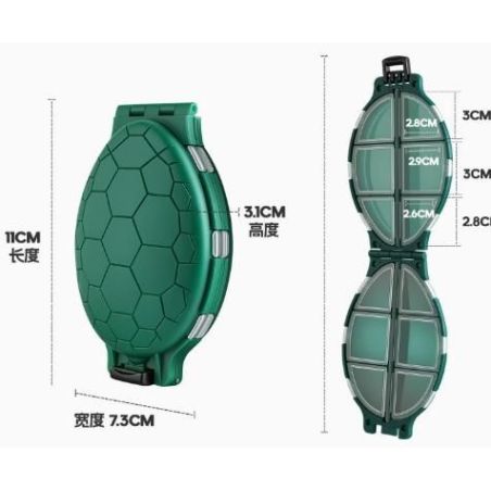 Ikatere Turtle İğne ve Klips Kutusu
