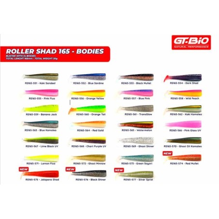 Roller Shad 165 3x Bodies