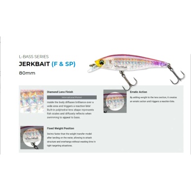 DUEL F1214 L-BASS SERIES JERKBAIT (SP)