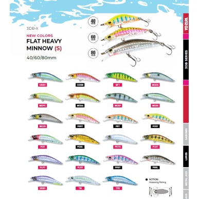 YOZURI R1542 FLAT HEAVY MINNOW (S) 60MM 7.5G