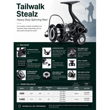 TAILWALK STEALZ Spin Makinesi