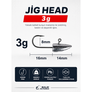 3g Triangle Jighead
