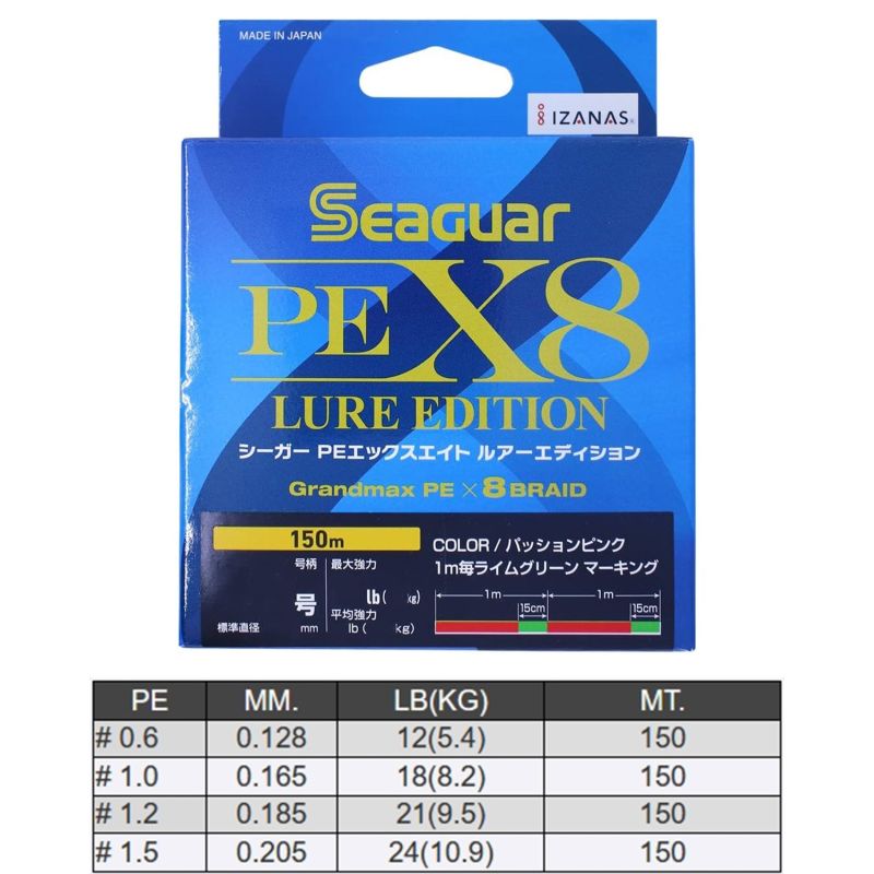 The Seaguar PE X8 Lure Edition