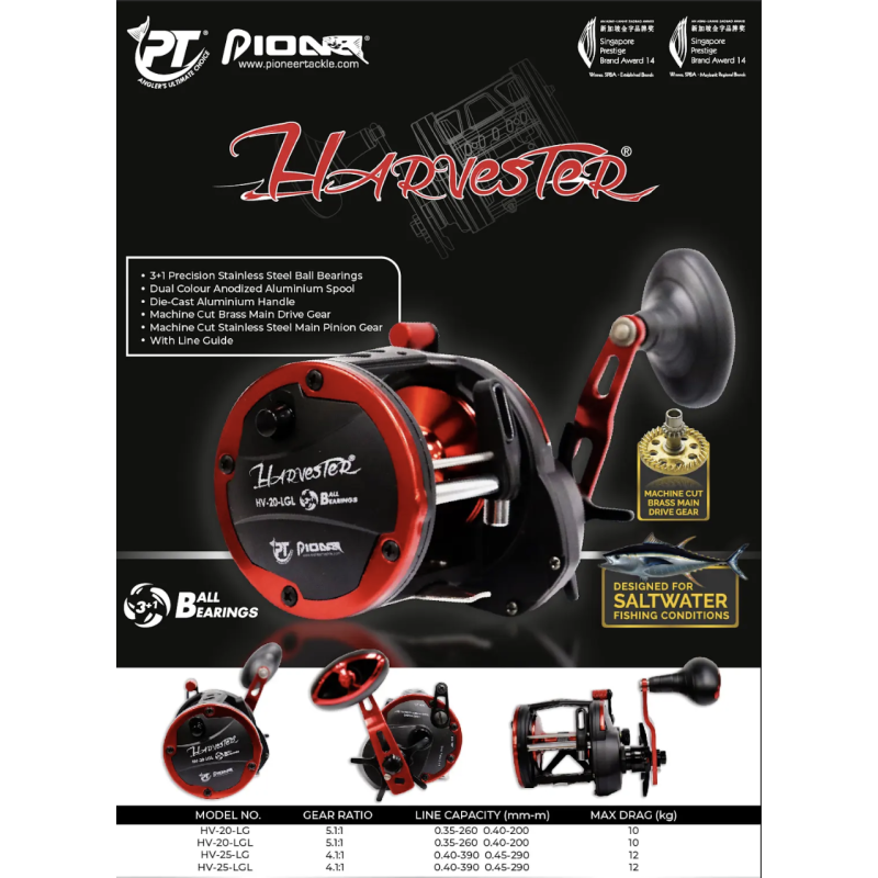 Harvester Overhead Trolling Reel