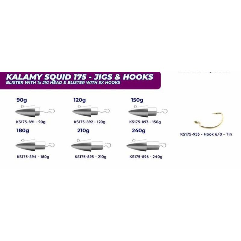 Kalamy 175 Jighead and Hooks