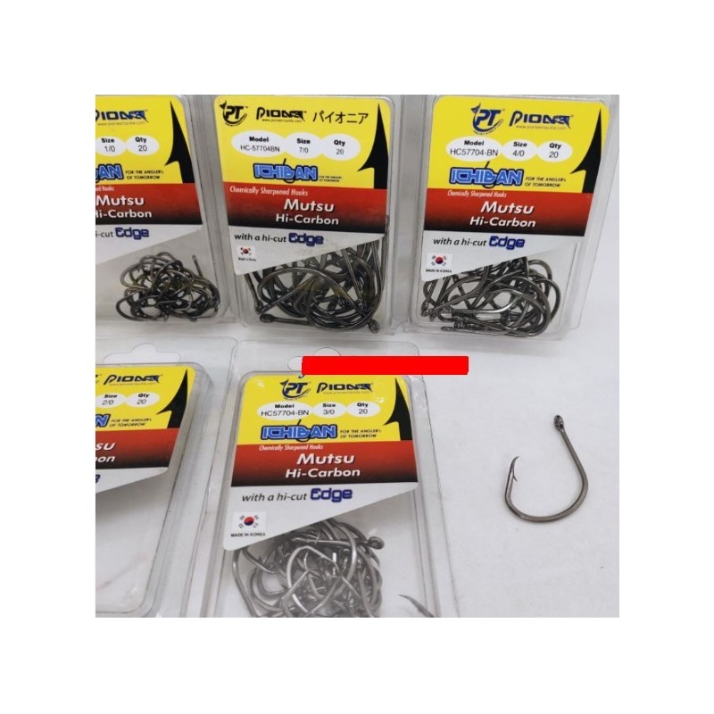 Pioneer Tackle Mutsu HC-57704 Circle Fishing Hooks