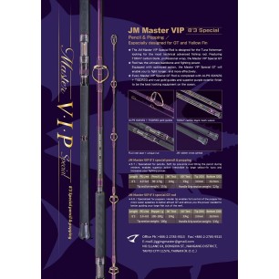 JM Master VIP 8'3 special pencil & popping rod