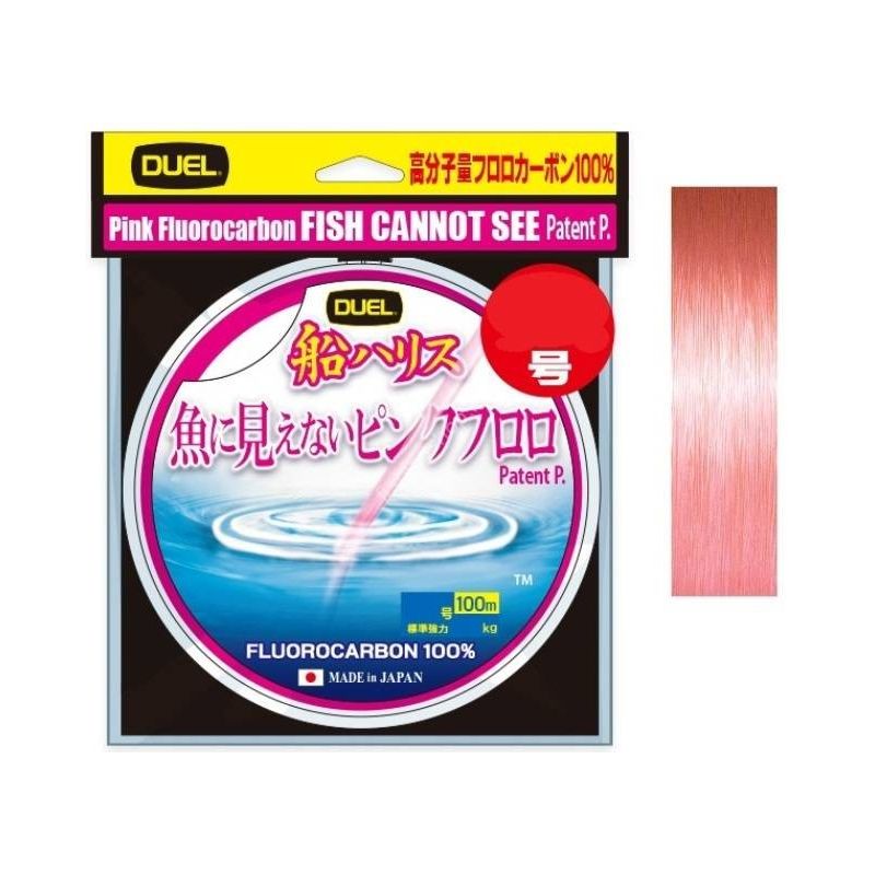 DUEL Fısh Cannot See Fluorocarbon Pink 100m