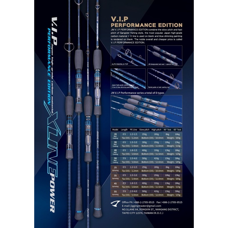 JM V.I.P. Performance Edition Jigging Rod