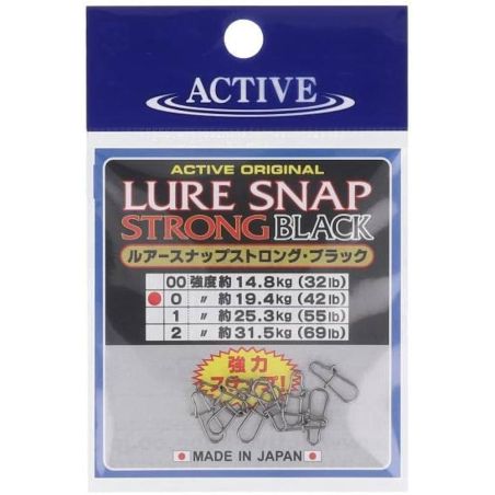 ACTIVE LURE SNAP STRONG BLACK