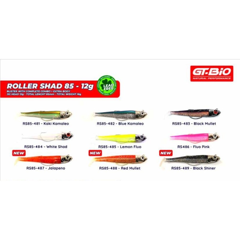 Roller Shad 85 12 Gr. Jig Head + 2 Gövde